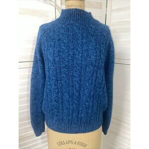 Vintage 90s Partners Mervyns Women’s Blue Long Sleeve Acrylic Sweater Large